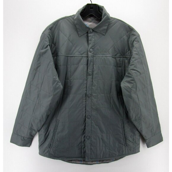 Cabelas Jacket Medium Quilted Coat Flannel Lined Snap Down Outdoor Work - Picture 1 of 12
